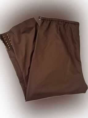 City Girl brown pants with beaded detailing!